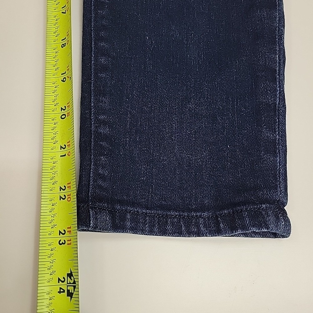 Ann Taylor Factory Petite Women's Jeans Size 12P Dark Wash Straight Slim Stretch - Picture 7 of 13